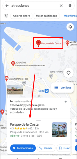 COMO BUSCAR LUGARES EN GOOGLE MAPS visual data 2