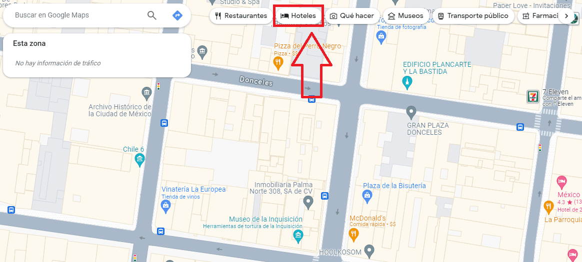 Otro método para encontrar un hotel abierto cerca de mi ubicación